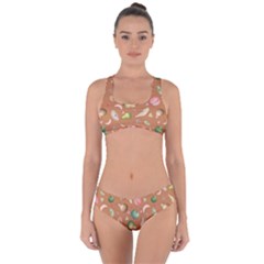Watercolor Fruit Criss Cross Bikini Set by SychEva