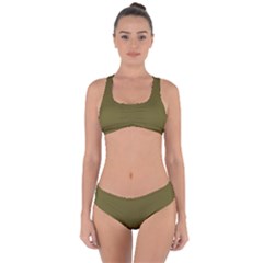 Antique Bronze Criss Cross Bikini Set by FabChoice