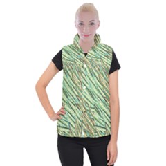 Green Leaves Women s Button Up Vest by goljakoff