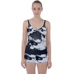 Whale Dream Tie Front Two Piece Tankini by goljakoff