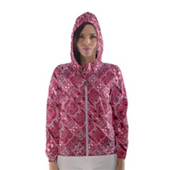 Fancy Ornament Pattern Design Women s Hooded Windbreaker by dflcprintsclothing