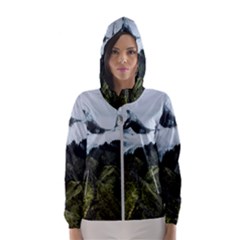 Whale Lands Women s Hooded Windbreaker by goljakoff