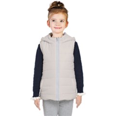 Abalone Grey Kids  Hooded Puffer Vest by FabChoice