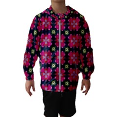 Pattern Of Hearts Kids  Hooded Windbreaker by SychEva