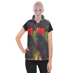 Abstract Paint Drops Women s Button Up Vest by goljakoff