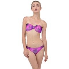 Purple Space Paint Classic Bandeau Bikini Set by goljakoff