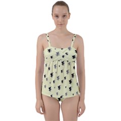 Pattern Cupido Twist Front Tankini Set