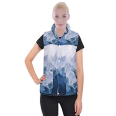 Blue Ice Mountain Women s Button Up Vest by goljakoff