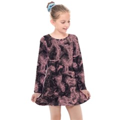 Plasma Storm Kids  Long Sleeve Dress by MRNStudios