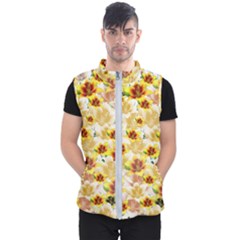 Lonely Flower Populated Men s Puffer Vest