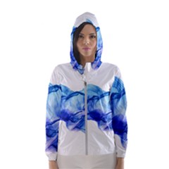 Blue Smoke Women s Hooded Windbreaker by goljakoff