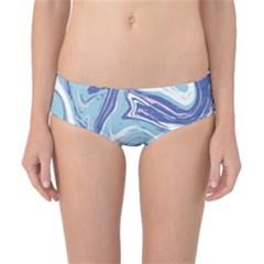 Blue Vivid Marble Pattern 9 Classic Bikini Bottoms by goljakoff