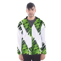 Banana Leaves Men s Hooded Windbreaker by goljakoff