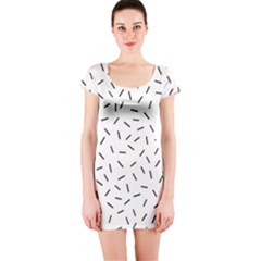 Rain  Short Sleeve Bodycon Dress by Sobalvarro