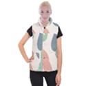 Abstract shapes  Women s Button Up Vest View1