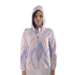 Marble Stains  Women s Hooded Windbreaker by Sobalvarro