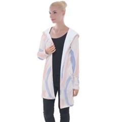 Marble Stains  Longline Hooded Cardigan by Sobalvarro