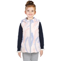 Marble Stains  Kids  Hooded Puffer Vest by Sobalvarro