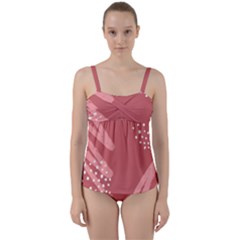 Terracota  Twist Front Tankini Set by Sobalvarro