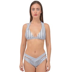 Zappwaits - Fine Double Strap Halter Bikini Set by zappwaits