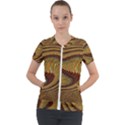 Golden Sands Short Sleeve Zip Up Jacket View1