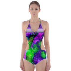 Feathery Winds Cut-out One Piece Swimsuit by LW41021