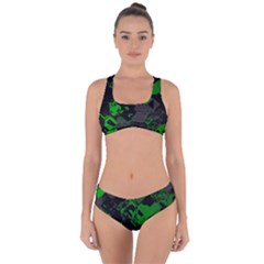 Cyber Camo Criss Cross Bikini Set by MRNStudios