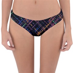 Criss-cross Pattern (multi-colored) Reversible Hipster Bikini Bottoms by LyleHatchDesign