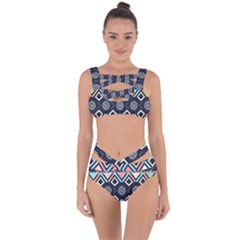 Gypsy-pattern Bandaged Up Bikini Set  by PollyParadise