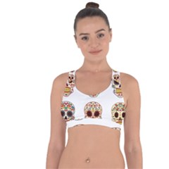Day Of The Dead Day Of The Dead Cross String Back Sports Bra by GrowBasket