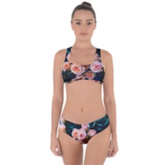 Sweet Roses Criss Cross Bikini Set by LW323