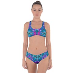 Peacock2 Criss Cross Bikini Set by LW323