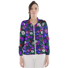 Watercolor Flowers  Bindweed  Liana Women s Windbreaker by SychEva