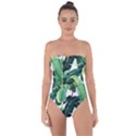 Banana leaves Tie Back One Piece Swimsuit View1