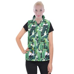 Banana Leaves Women s Button Up Vest by goljakoff