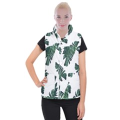 Banana Leaves Women s Button Up Vest by goljakoff