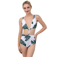 Banana Leaves Tied Up Two Piece Swimsuit by goljakoff