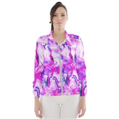 Hot Pink Fuchsia Flower Fantasy  Women s Windbreaker by CrypticFragmentsDesign