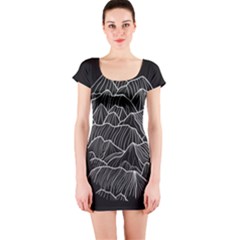 Black Mountain Short Sleeve Bodycon Dress by goljakoff