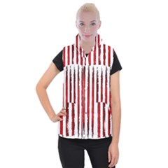 Red Stripes Women s Button Up Vest by goljakoff