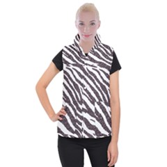 Zebra Women s Button Up Vest by PollyParadise