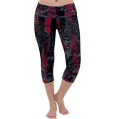 Gates Of Hell Capri Yoga Leggings by MRNStudios