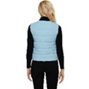 Color Light Blue Women s Button Up Puffer Vest View2