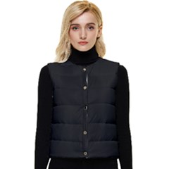 Color Black Women s Button Up Puffer Vest by Kultjers