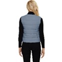 Color Light Slate Grey Women s Button Up Puffer Vest View2