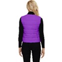 Color Dark Orchid Women s Button Up Puffer Vest View2
