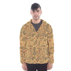 Folk Floral Pattern  Flowers Abstract Surface Design  Seamless Pattern Men s Hooded Windbreaker by Eskimos