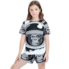 Spacemonkey Kids  Tee And Sports Shorts Set by goljakoff