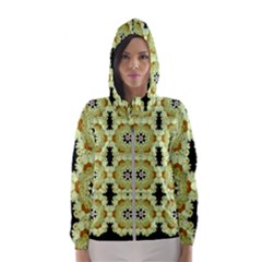 Summer Sun Flower Power Over The Florals In Peace Pattern Women s Hooded Windbreaker by pepitasart