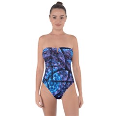 Dismembered Mandala Tie Back One Piece Swimsuit